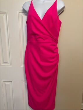 Betsy & Adam Ruched Bodycon Cocktail Party Dress